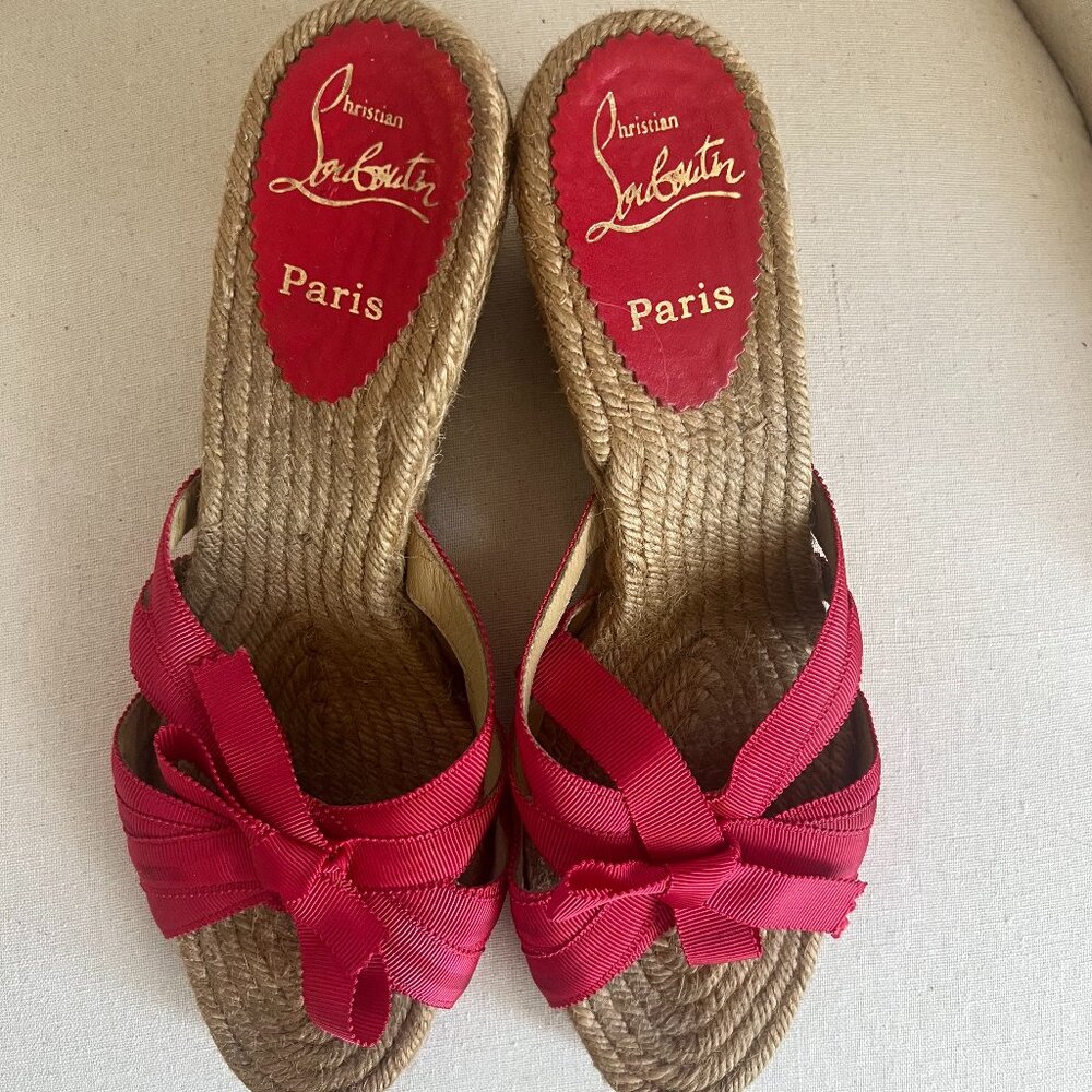 Christian Louboutin wedge sandals - Picture 4 of 10